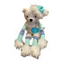 Manhattan Toy Twiggies Holiday Bear Plush Stuffed Animal White 17" New